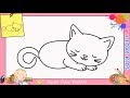 √ Téléchargement gratuit! chat endormi dessin 144802-Chat endormi dessin