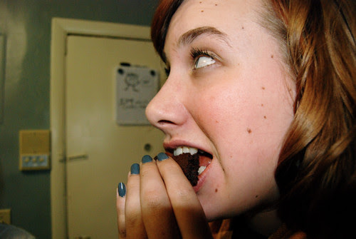 Emily, Eating Brownie