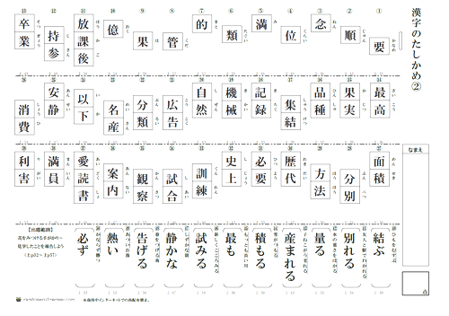 小学4年生漢字 50問テスト 無料プリント 厳選 新1年生のランドセル