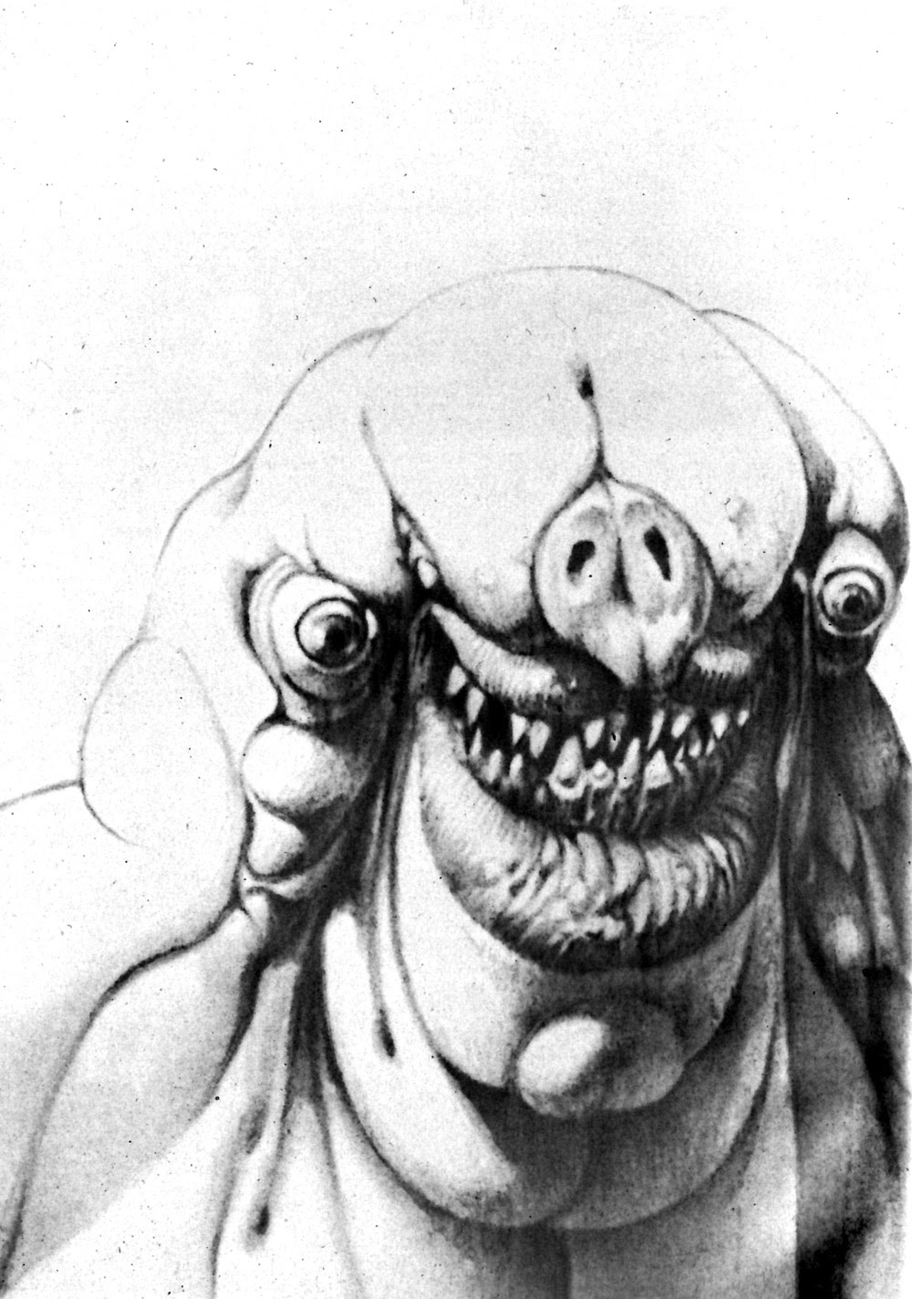 Ralph McQuarrie - Monster Alien Sketch
