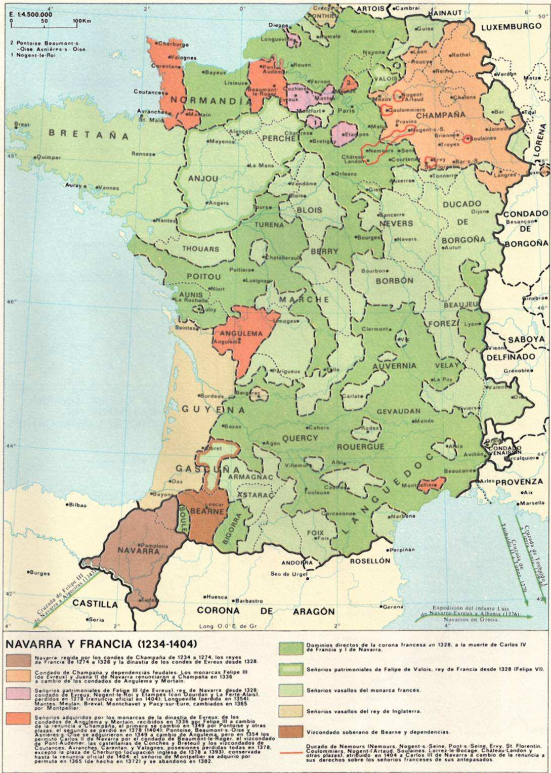 Mapa-21-Navarra y Francia (1234-1404)