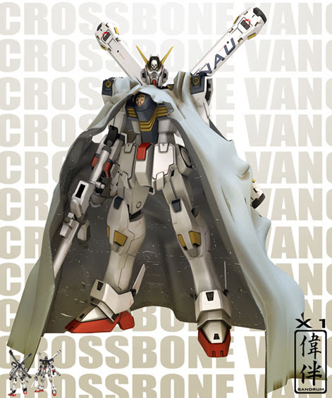 crossbone gundam x1 x2 x3 3d mesh cg sandrum