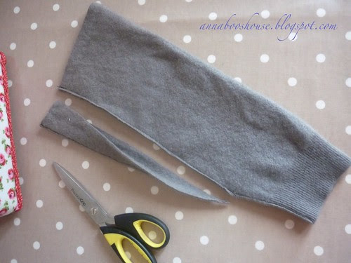 Upcycled leg warmers with crochet trim