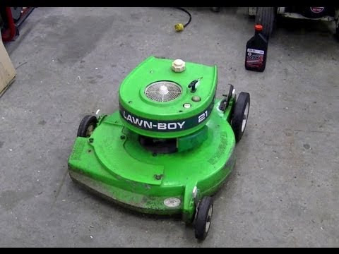 Pull Cord Repair On 2 Cycle Lawn Boy Lawn Mower - YouTube