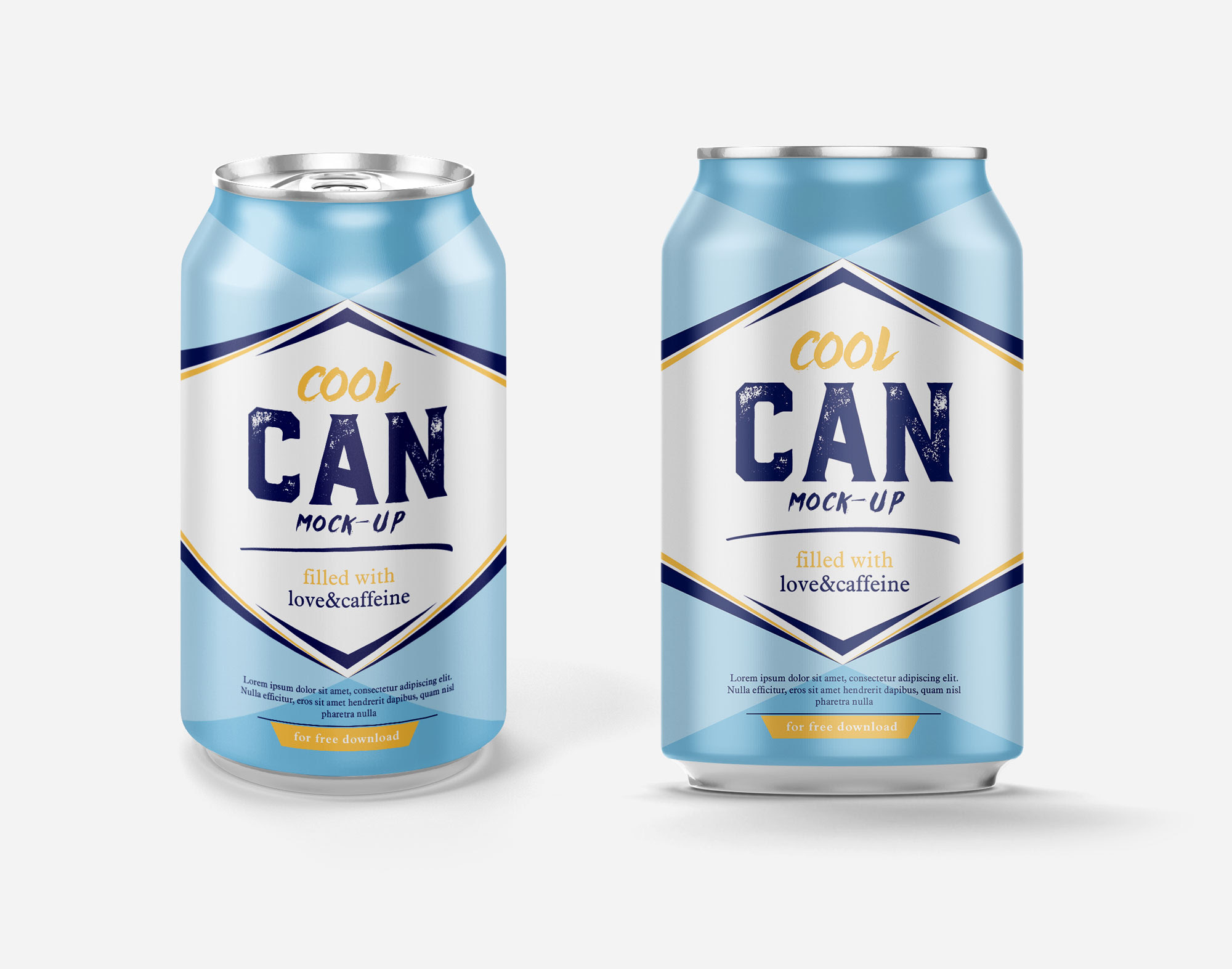 Download Free Soda Tin Can Mockup PSD - Good Mockups