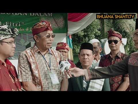 Pengamanan Sholat IDUL FITRI Oleh Umat Hindu Banjar Bhuana Shanti Bandar Lampung