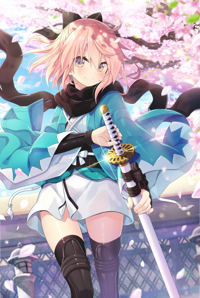 Fgo 笑顔が可愛い沖田総司の高画質壁紙画像 イラストまとめ 写真まとめサイト Pictas