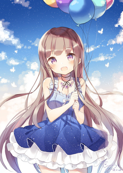 最も人気のある 風船 イラスト 女の子 風船 女の子 イラスト かわいい Pictbombjp