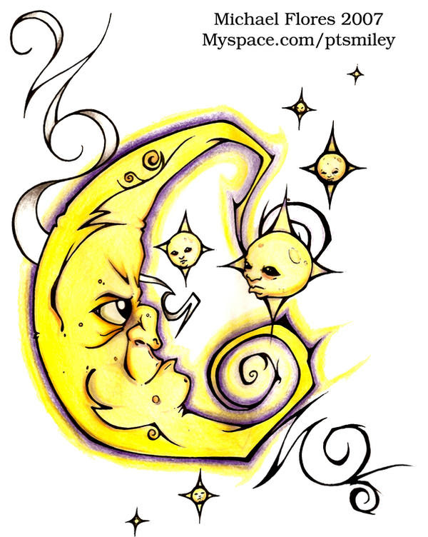 sun and moon tattoos