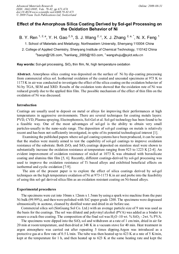amorphous silica gel. Effect of the Amorphous Silica