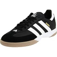 adidas Men's Samba Millennium Indoor Shoe,Black/Running White/Gold,6 M