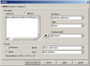 OpenOffice.org Training, Tips, and Ideas: Mail Merge ...