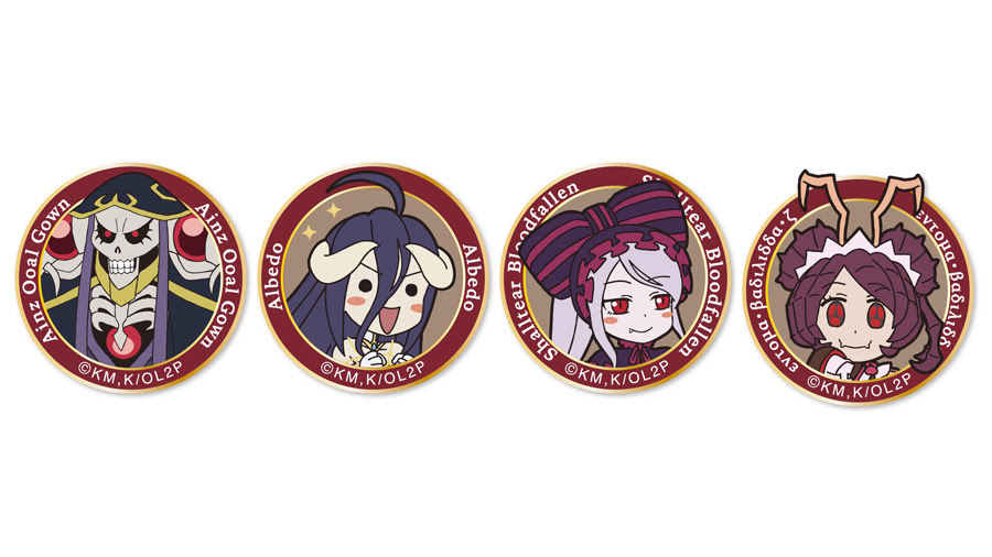 オーバーロードii キャラクターベルクロワッペン 4種 グルーヴガレージ Groove Garage Inc