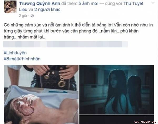 Trương Quỳnh Anh ám ảnh bởi căn phòng chứa xác mà mình phải nằm để diễn