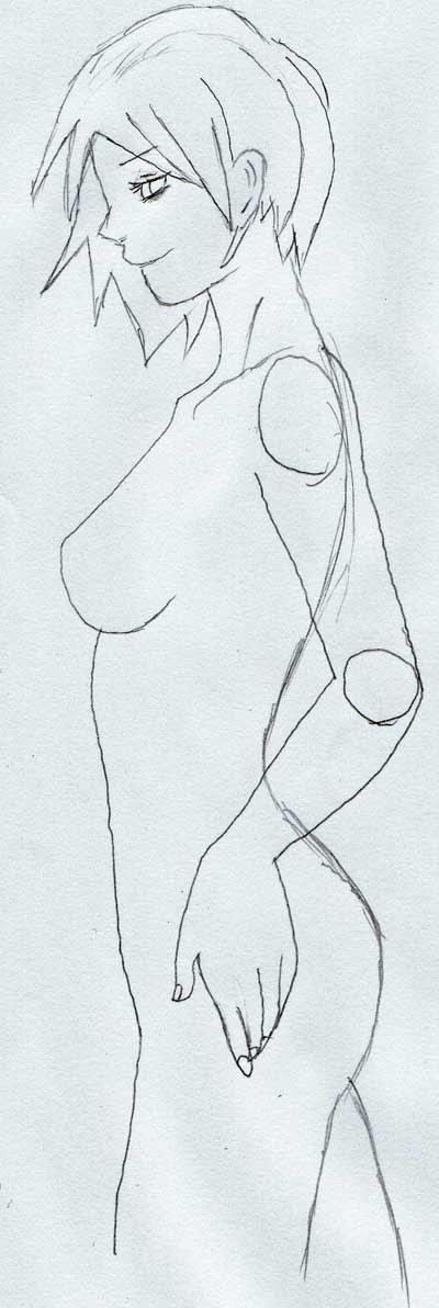 157 横に肘を出すポーズ 絵が上手くなってみたい Destiny