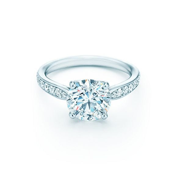 Cushion cut diamond engagement ring from tiffany and co