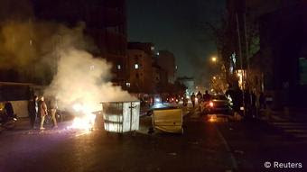 ادامه تظاهرات در تهران