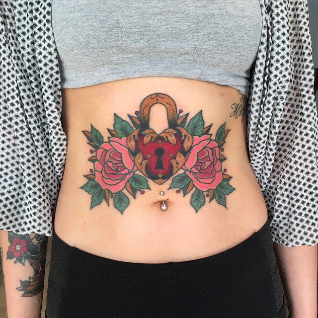easy stomach tattoos