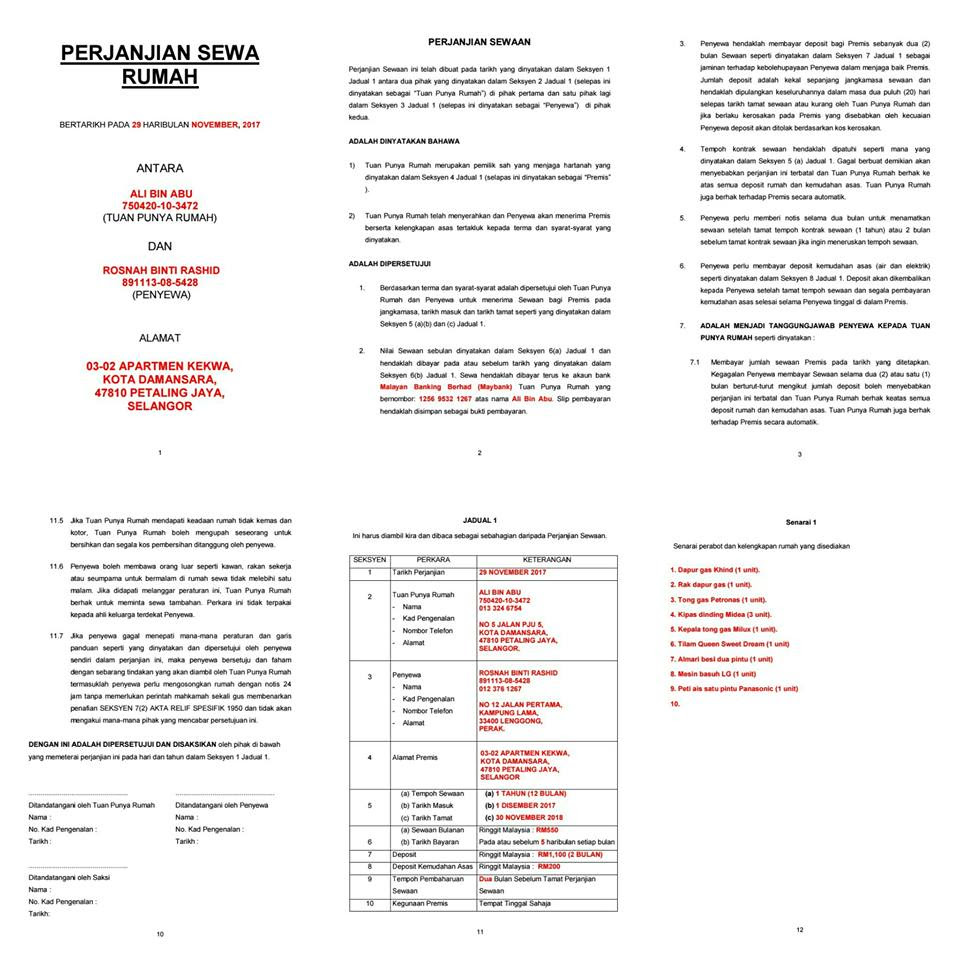 [DOWNLOAD] Contoh Surat Perjanjian Sewa Rumah 2018
