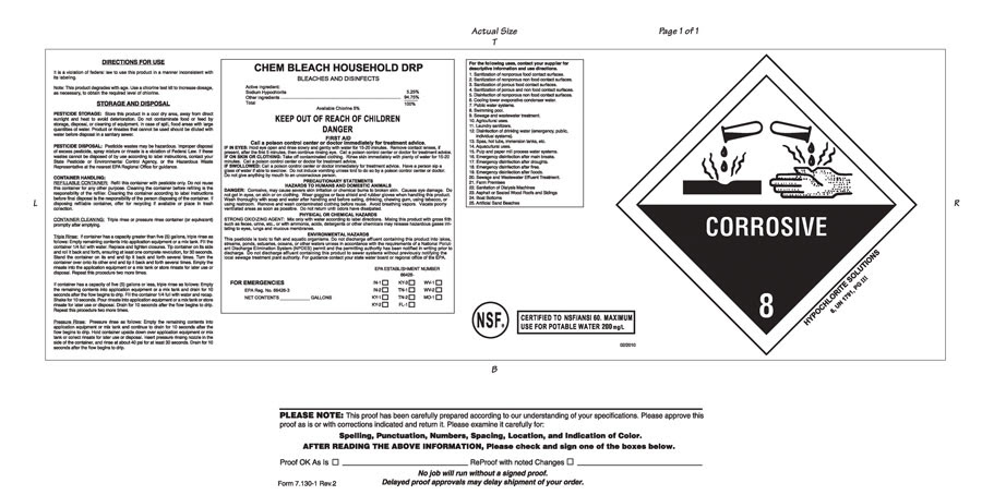 Hazardous substances warning labels