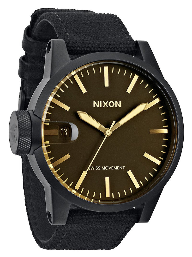 Home Watches Nixon Watches Nixon The Chronicle Watch Matte Black ...
