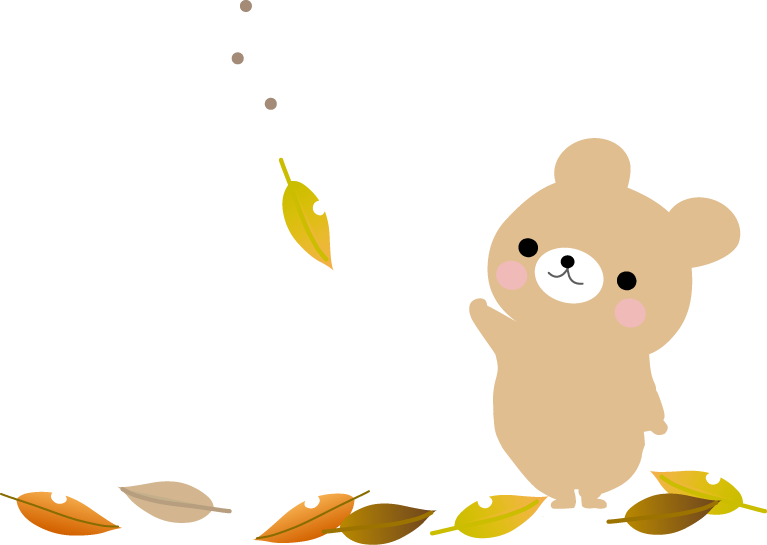 秋のイラスト 落ち葉 無料イラスト フリー素材