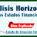 Análisis Horizontal de los estados financieros bien explicado
