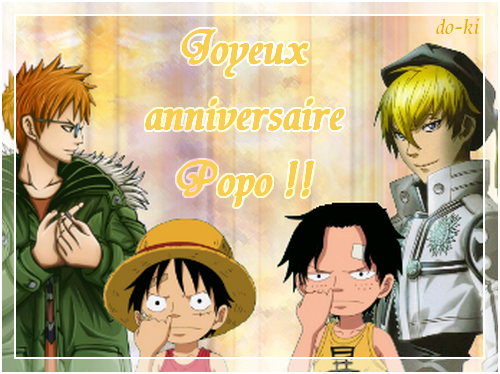 Joyeux Anniversaire Popo D One Piece Girls La Revolution Des Demoiselles