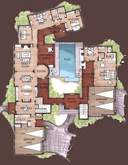 Great Ideas Spanish Hacienda Floor Plans With Courtyards, House Plan With Courtyard