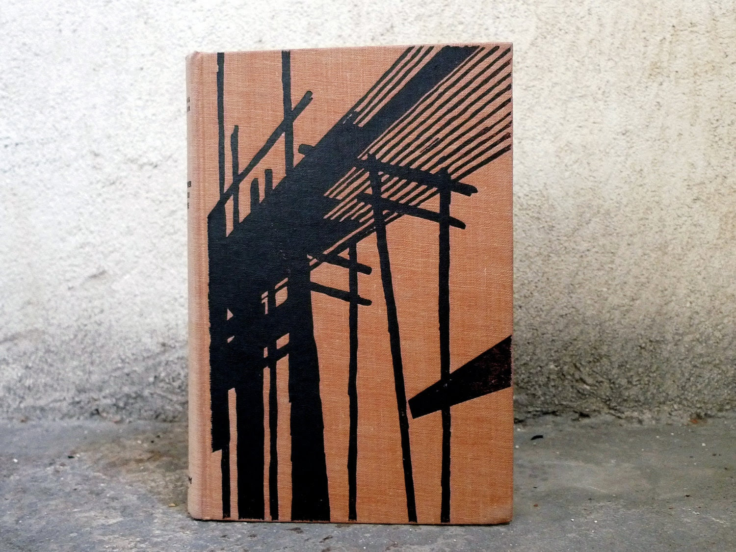Rebound Retro Journal Upcycled French Vintage Book in Orange and Black - Spellbinderie