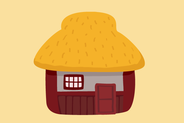昔話的な家1 街 建物系イラスト専門サイト Town Illust