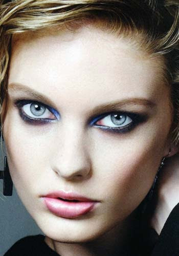 eye makeup blue eyes brown hair. Brown Eyelashes