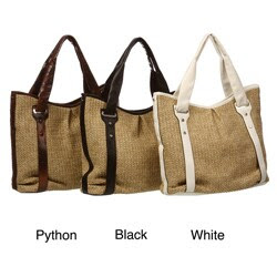 Mondani Geneva Straw Tote Bag - Overstockâ¢ Shopping - Great Deals on ...