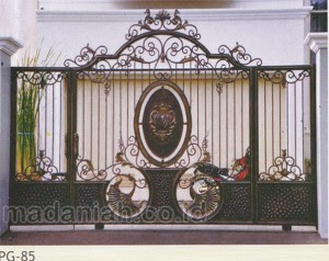 Pintu Pagar Rumah Besi Tempa Model Klasik Yogyakarta Pintu Pagar Rumah Besi Tempa Model Klasik Yogyakarta