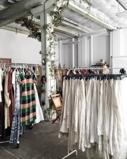 It’s so sunny today!! Just processed a bunch of antique petticoats! Oh joy I get to iron/steam them all now!! (at Adored Vintage)