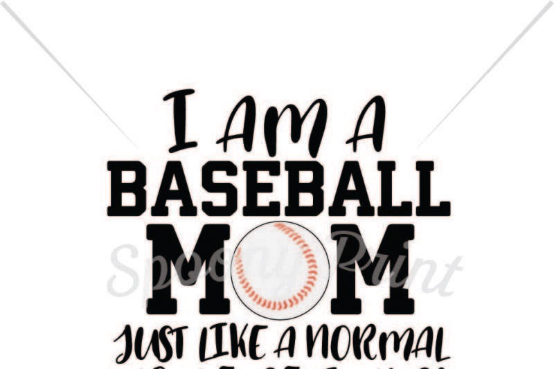 Download I am a Baseball mom Free SVG CUt Files for Cricut, Silhouette and Other Machine
