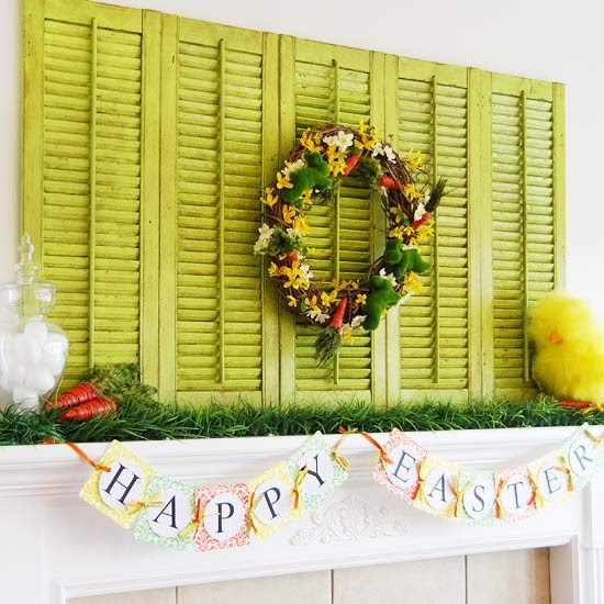 Stylish Easter Mantel Designs Stylish Easter Mantel Designs