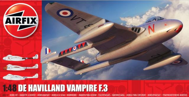 Airfix 1/48 de Havilland Vampire F.3 (A06107) 