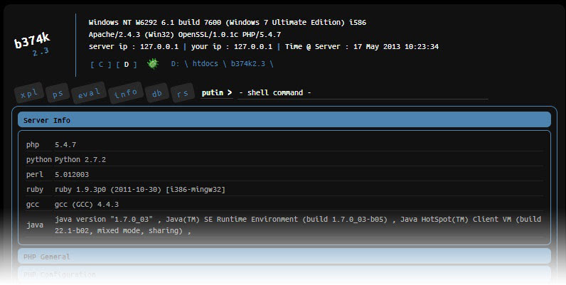 Download webshell b374k v2.3 