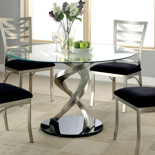 Round Glass Dining Table