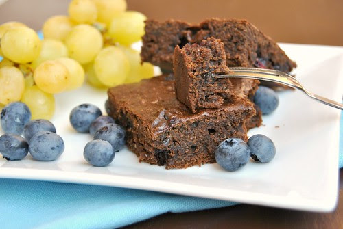 Carob and Blueberry Vegan Squares