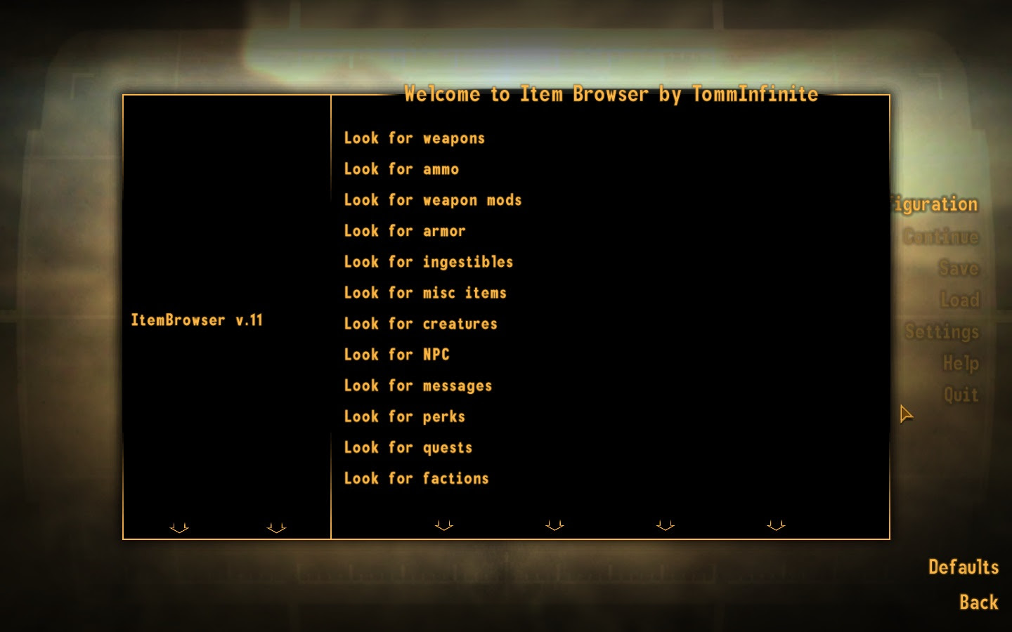 Fallout New Vegas Item Browser Nicepowerful