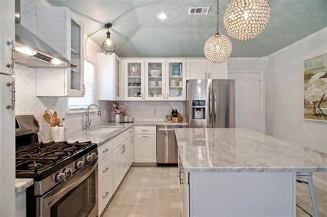 The black and white marble flooring creates not only an elegant look. Things to Remember While Buying Kitchen Marble Countertop