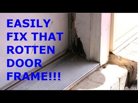 Simple Door Frame Rot Repair - YouTube