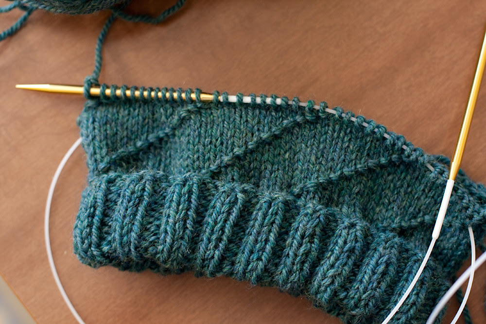 My First Knitted Hat, In Progress