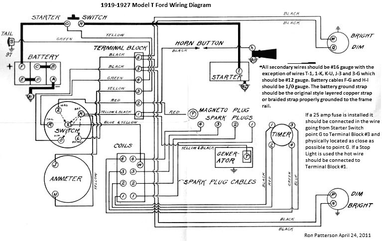 Model T Ford Forum: Can you read the wiring diagram?