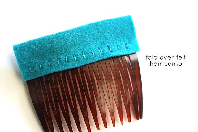 Fold Over Felt Hair Comb