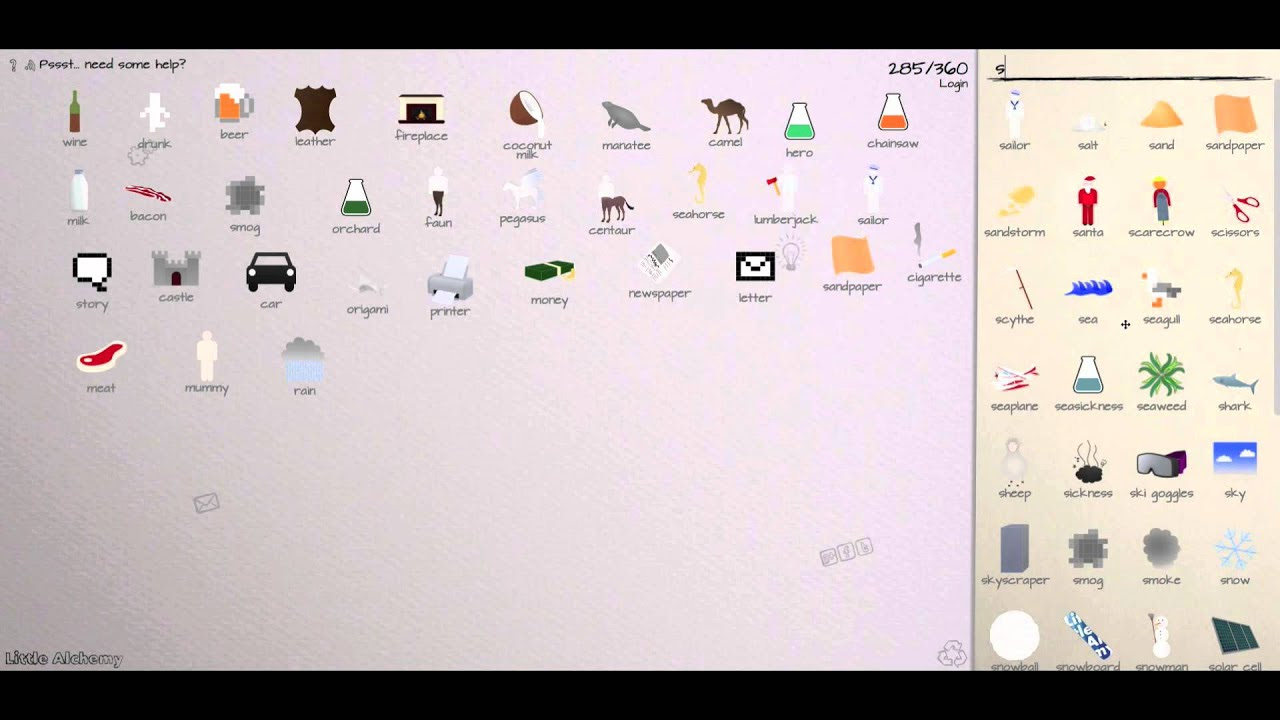 Little Alchemy Cheats - Walkthrough 360 Elements Part 9 