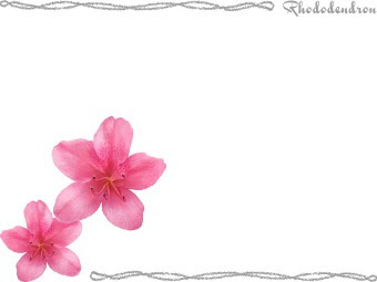 スマホ用ページ 躑躅 躑蠋の花 ツツジの花のポストカード用イラスト 条件付フリー素材集