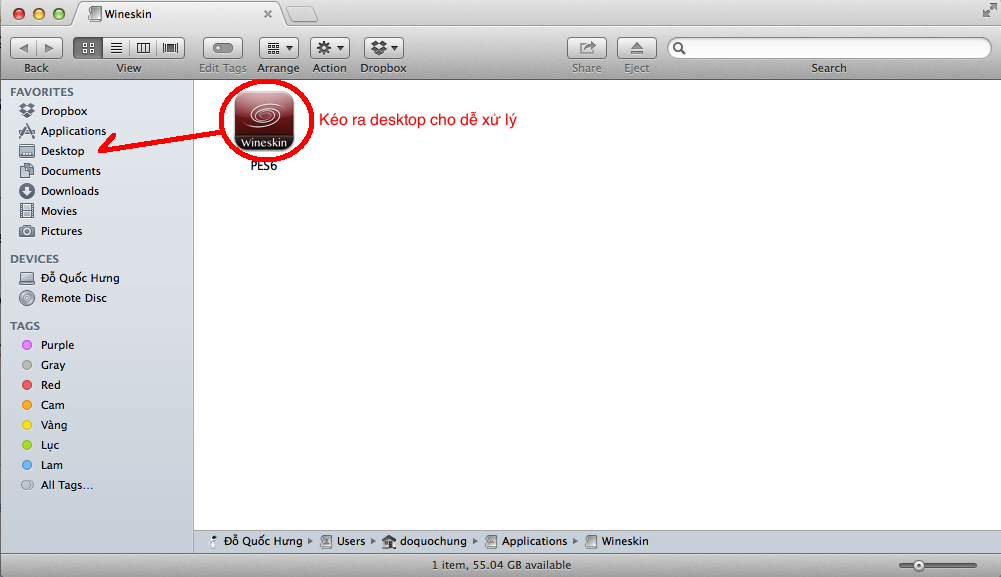 Hướng dẫn chạy ứng dụng Windows trên Mac OS X với Wineskin bằng hình ảnh Hướng dẫn chạy ứng dụng Windows trên Mac OS X với Wineskin bằng hình ảnh
